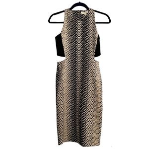 NWOT Elizabeth and James Print Cut Out Sleeveless Dress